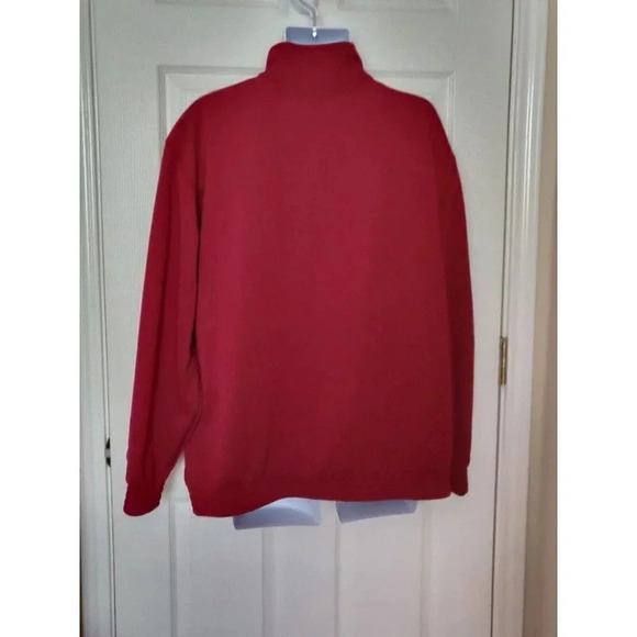 Majestic Section 101 Arkansas Razerbacks zip up Track Jacket red size L - Picture 6 of 9